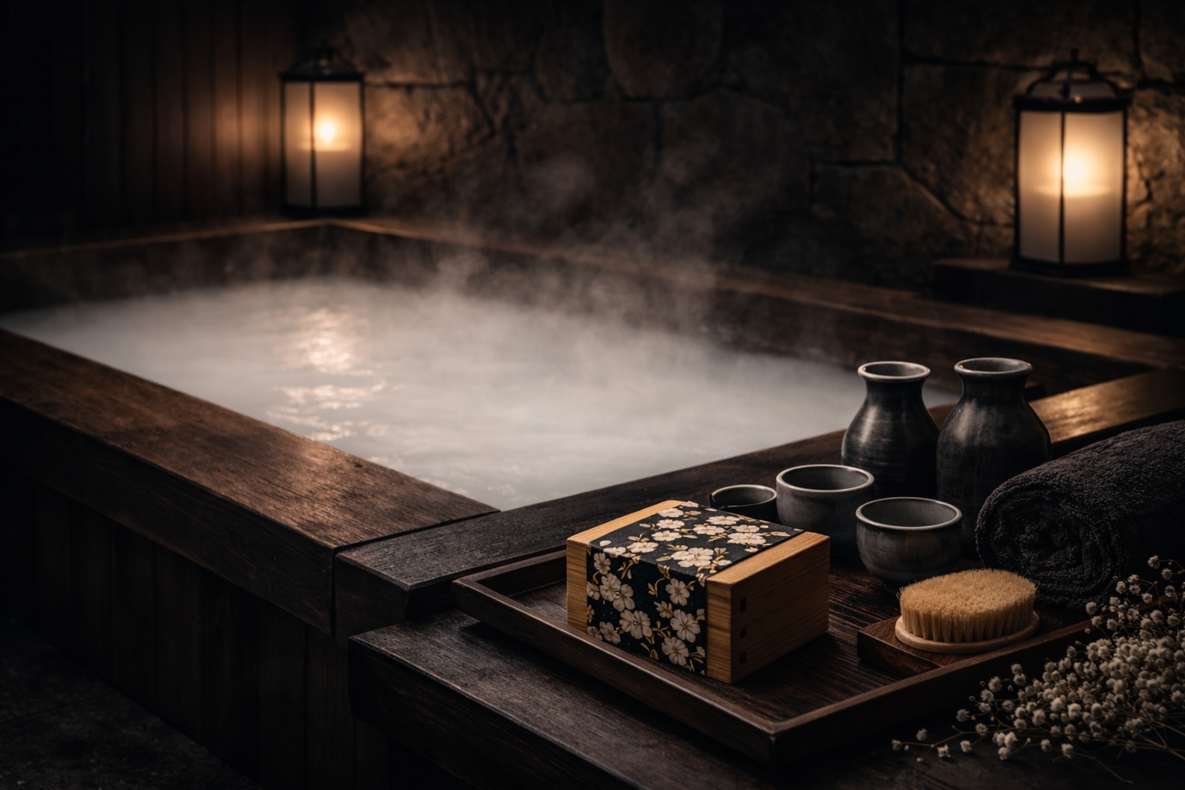 夜のバスタイム